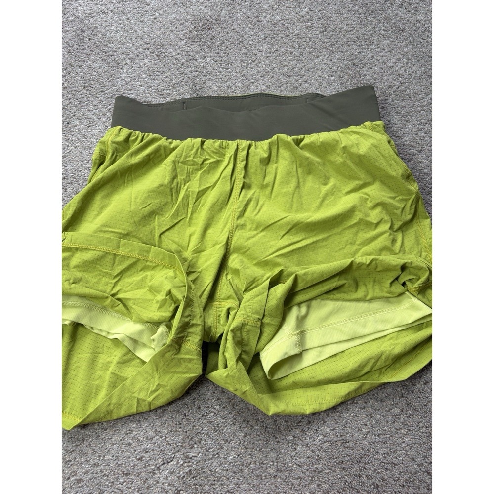 REI Co-Op Mens Small Swiftland Lined Running Shorts Green Solid Athletic - Picture 4 of 6